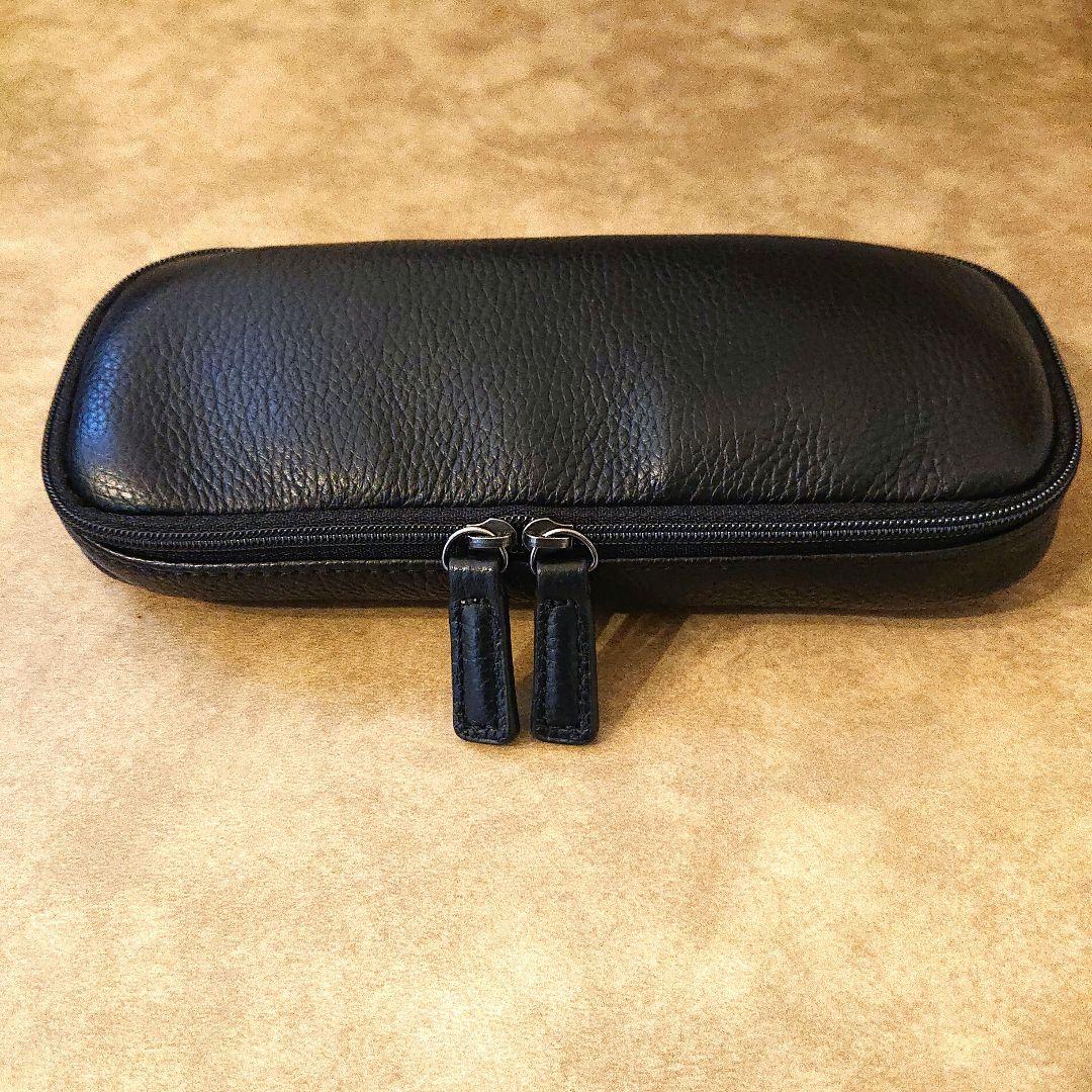 SEASAR OctFoldペンケース エンボスレザー ブラック