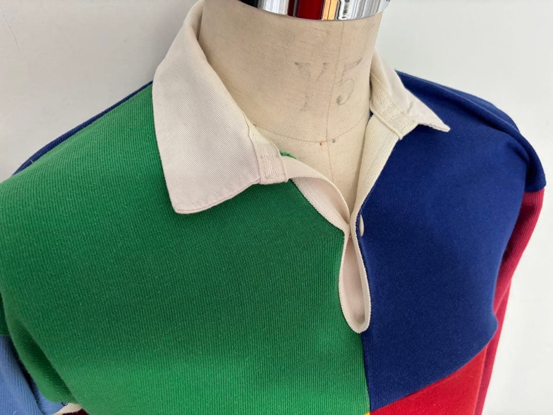 CANTERBURYカンターベリー　マルチカラー ラガーシャツ 長袖