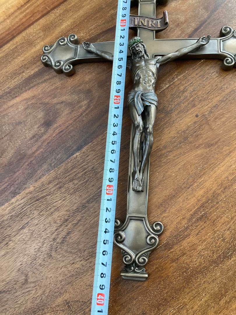 希少　イエスキリスト　十字架オブジェ　壁掛け　インテリア　教会　アンティーク