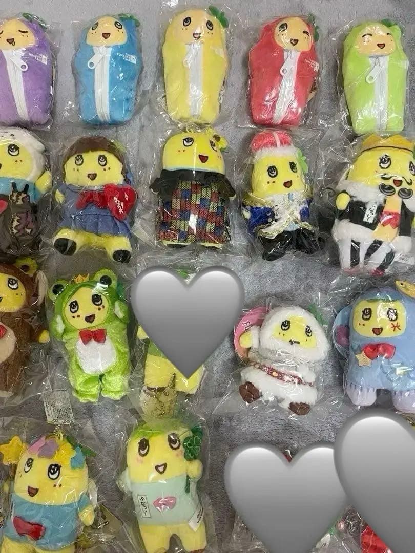 ふなっしーぬいぐるみマスコット＆ぬいぐるみバッジ28体セット！（バラ売り可能）
