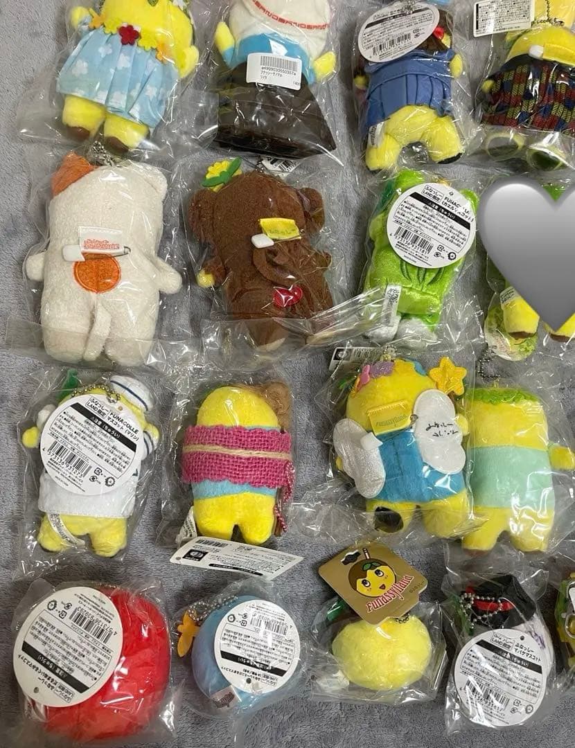 ふなっしーぬいぐるみマスコット＆ぬいぐるみバッジ28体セット！（バラ売り可能）