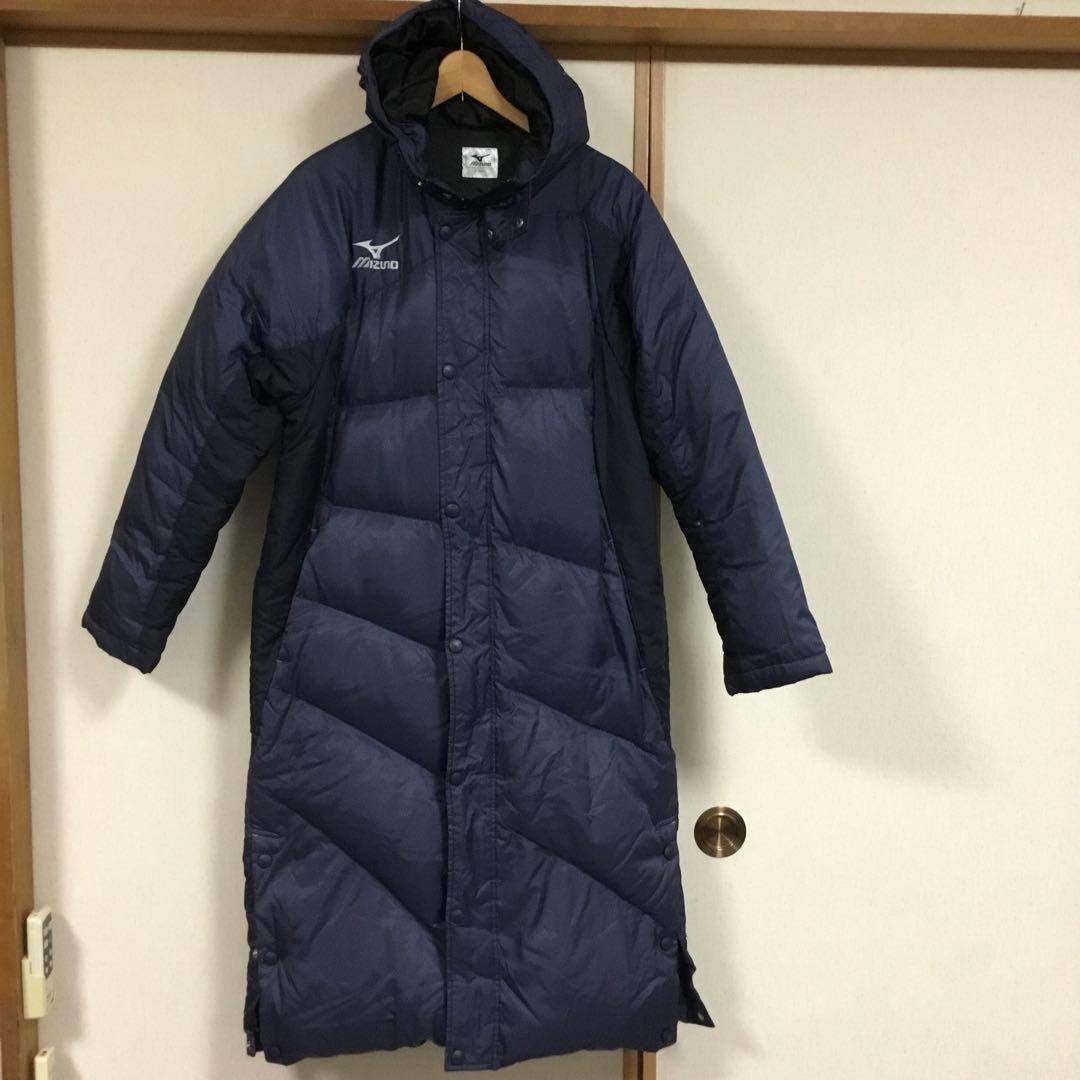 Mizuno ネイビー ダウンベンチコート Lサイズ