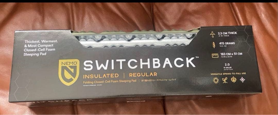 新品未開封　NEMO スイッチバック レギュラーキャンプ　アウトドア　寝袋