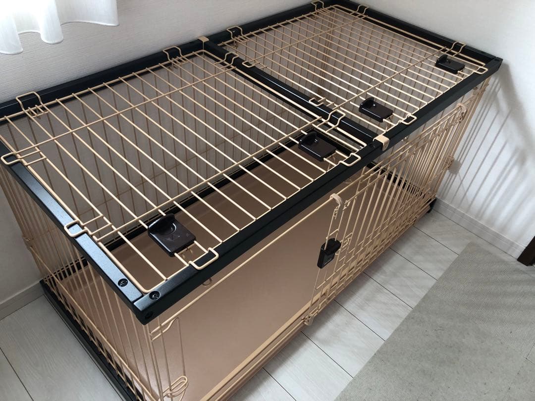 【美品】リッチェルコジマ犬用ケージ120-60（サークル屋根付き）