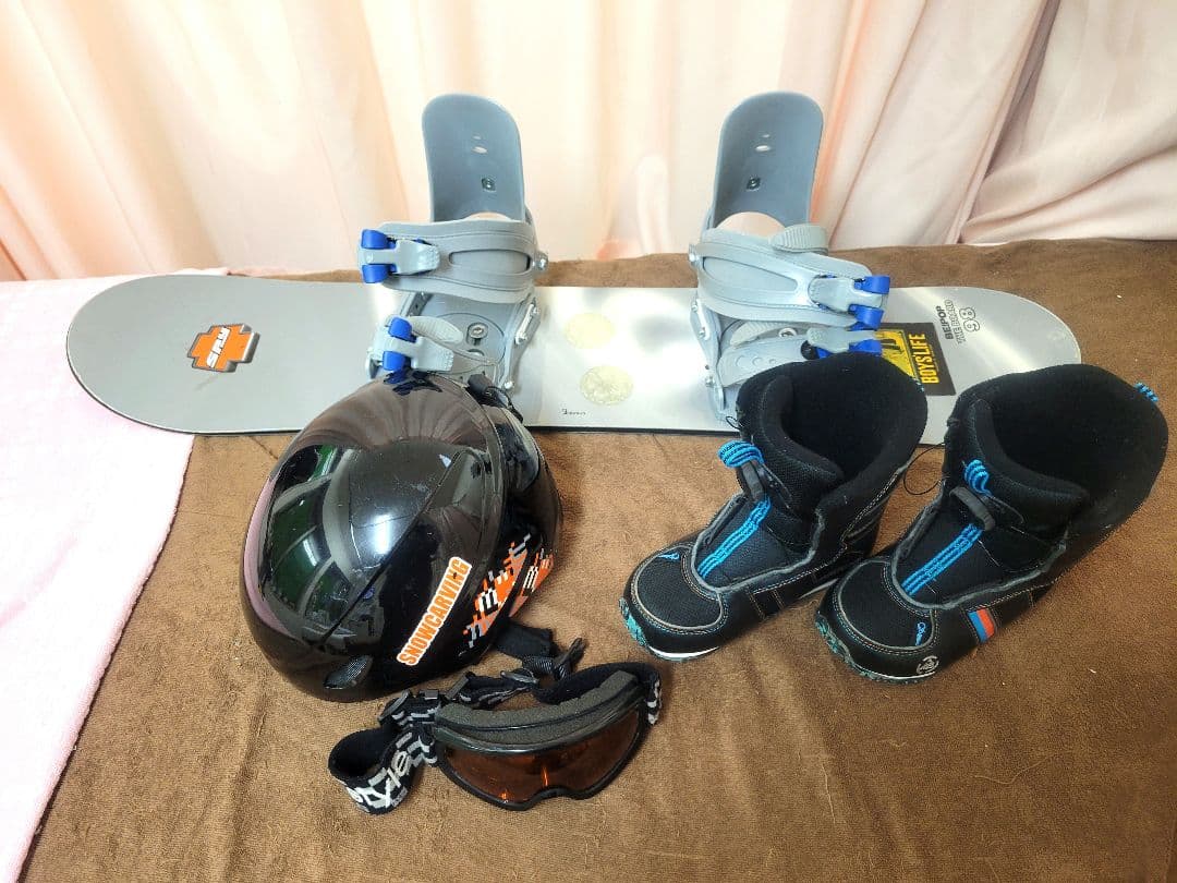スノーボード 98cm ビンディング ブーツ ヘルメット ゴーグル セット