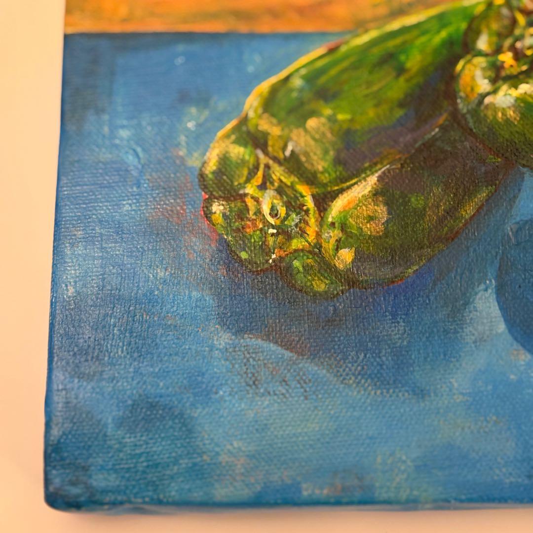 『ピーマン』イラスト　絵画　アクリル画