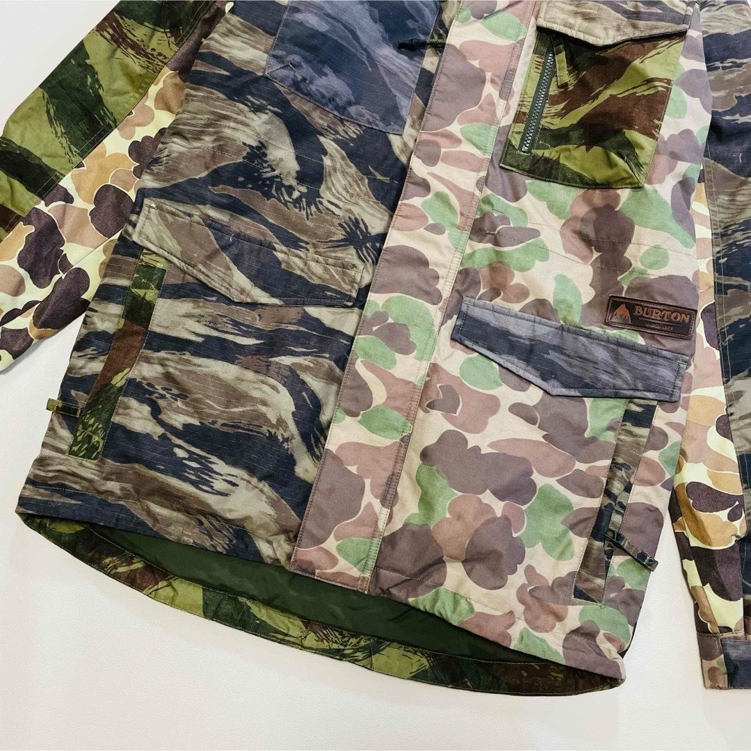 6717【美品】バートン　ジャケット　スノボウェア メンズ 迷彩柄　カモフラ