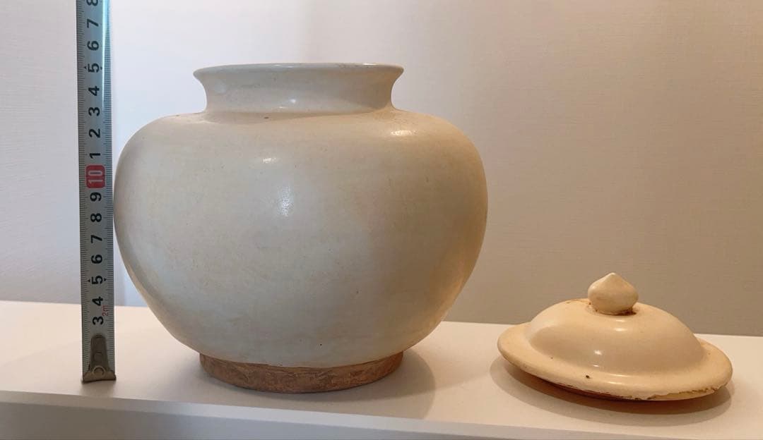 白磁万年壺　唐時代　陶芸　古美術品　骨董品