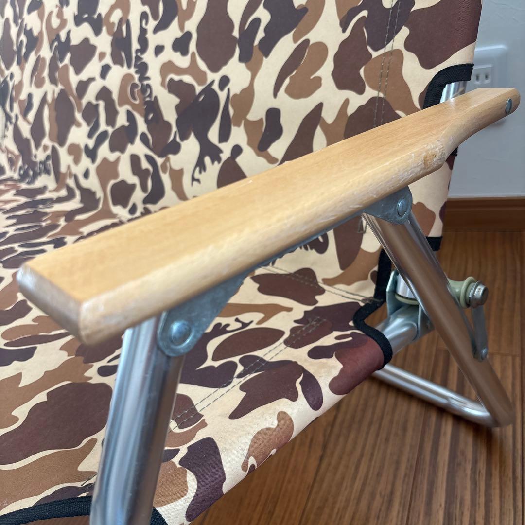 CAMP OUT キャプテンスタッグ迷彩柄 アウトドアチェア2脚セット