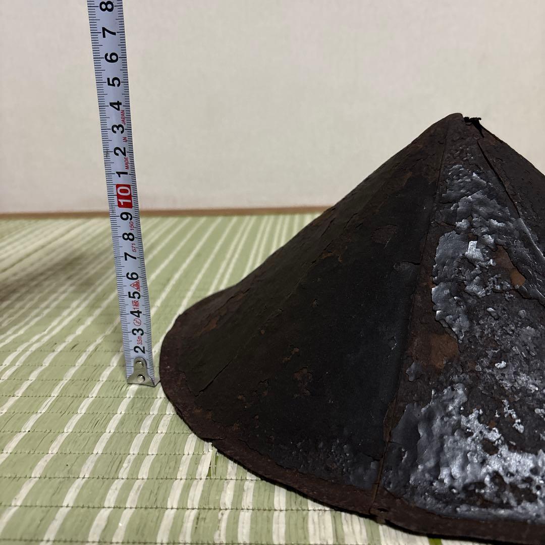 陣笠　サムライ　武具　帽子　戦国　工芸品　骨董品　時代物　鉄製
