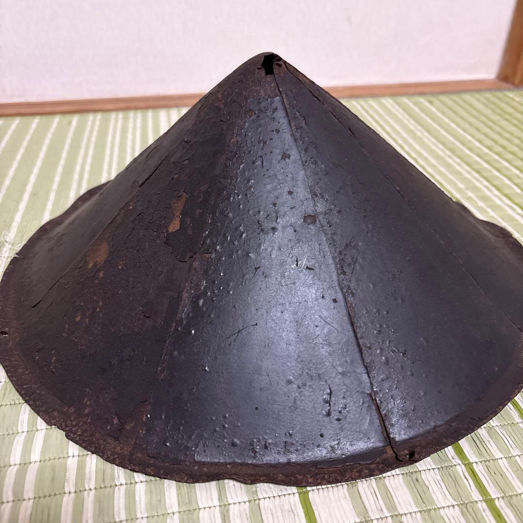 陣笠　サムライ　武具　帽子　戦国　工芸品　骨董品　時代物　鉄製