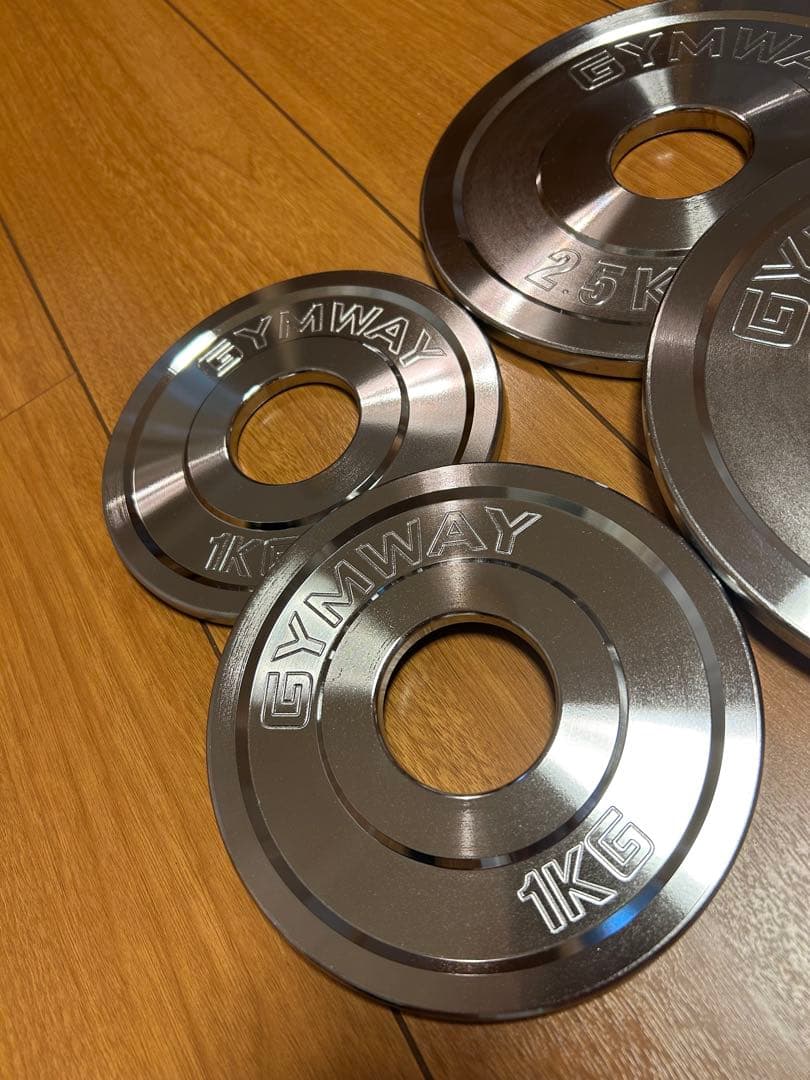 美品！ GYMWAY ジムウェイ 計17.5kg 各2枚×3種プレート セット