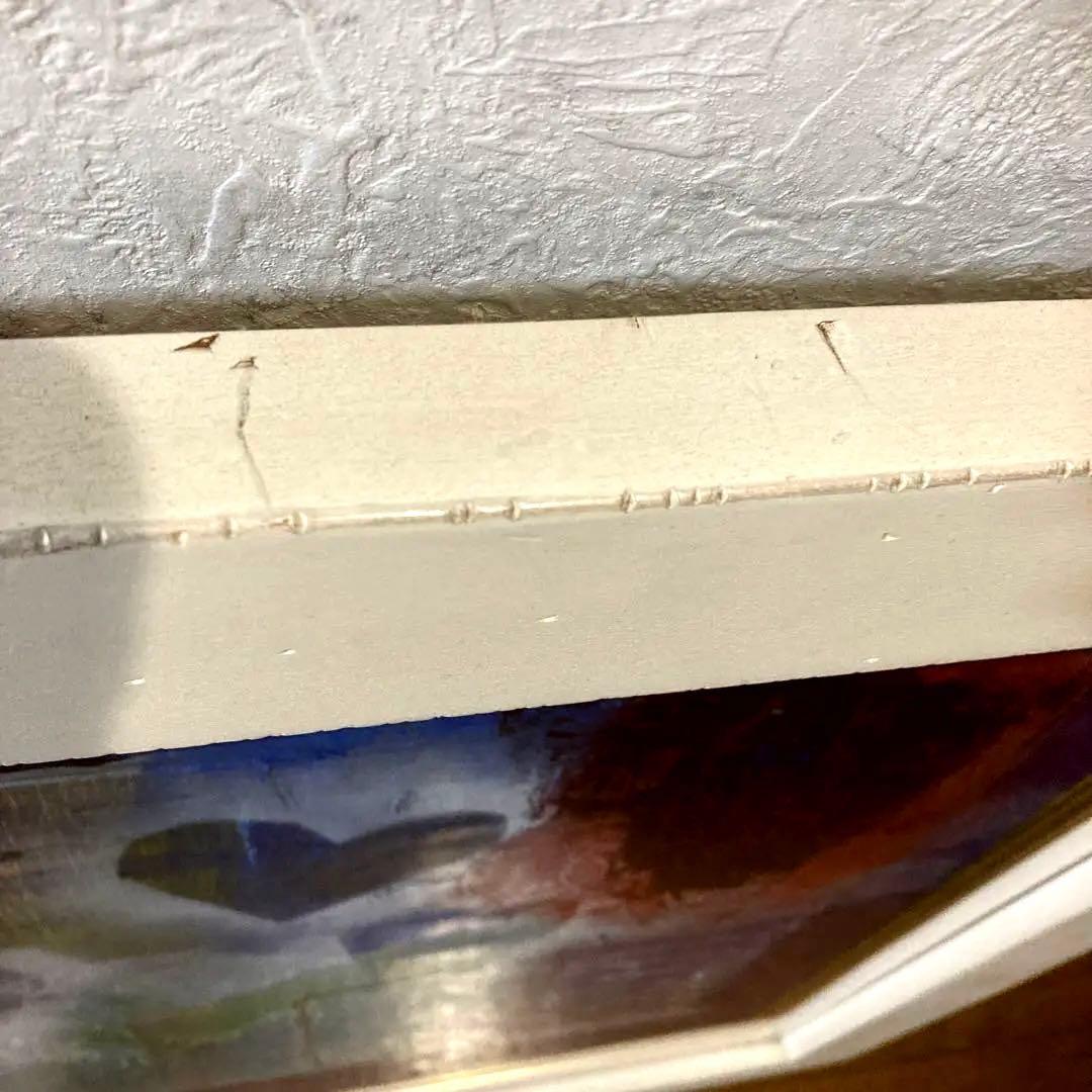 油絵　ハート柄　谷垣博子作