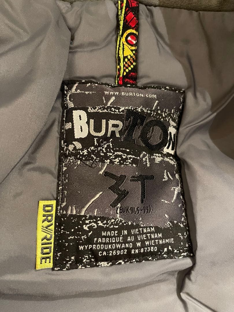 BURTON ベビー用スノーボードウェア ライムグリーン