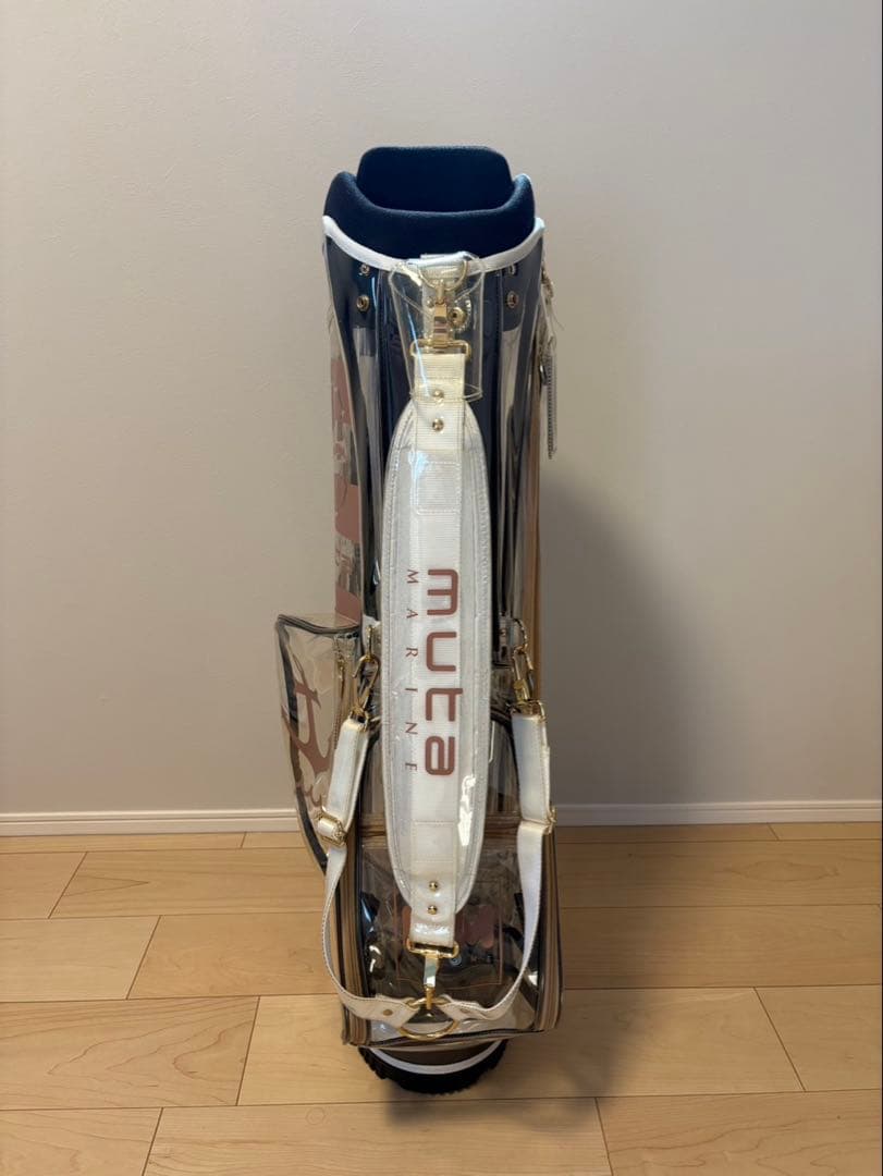 muta ゴルフバッグ・キャディバッグ クリア/ホワイト/ネイビー