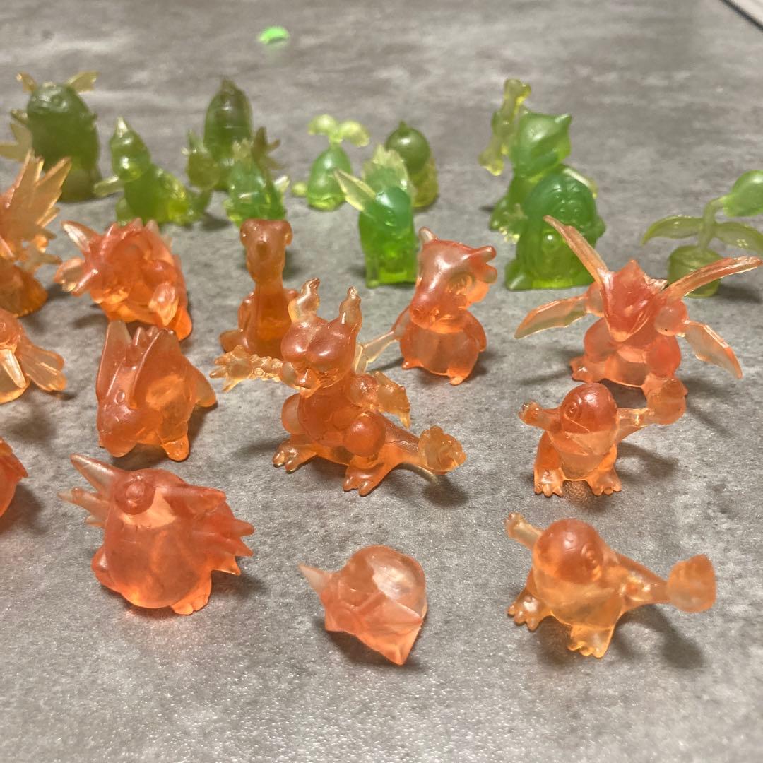 ポケモン 初期 レトロ フィギュア 鉛筆 キャップ クリアカラー アニメ ポケカ