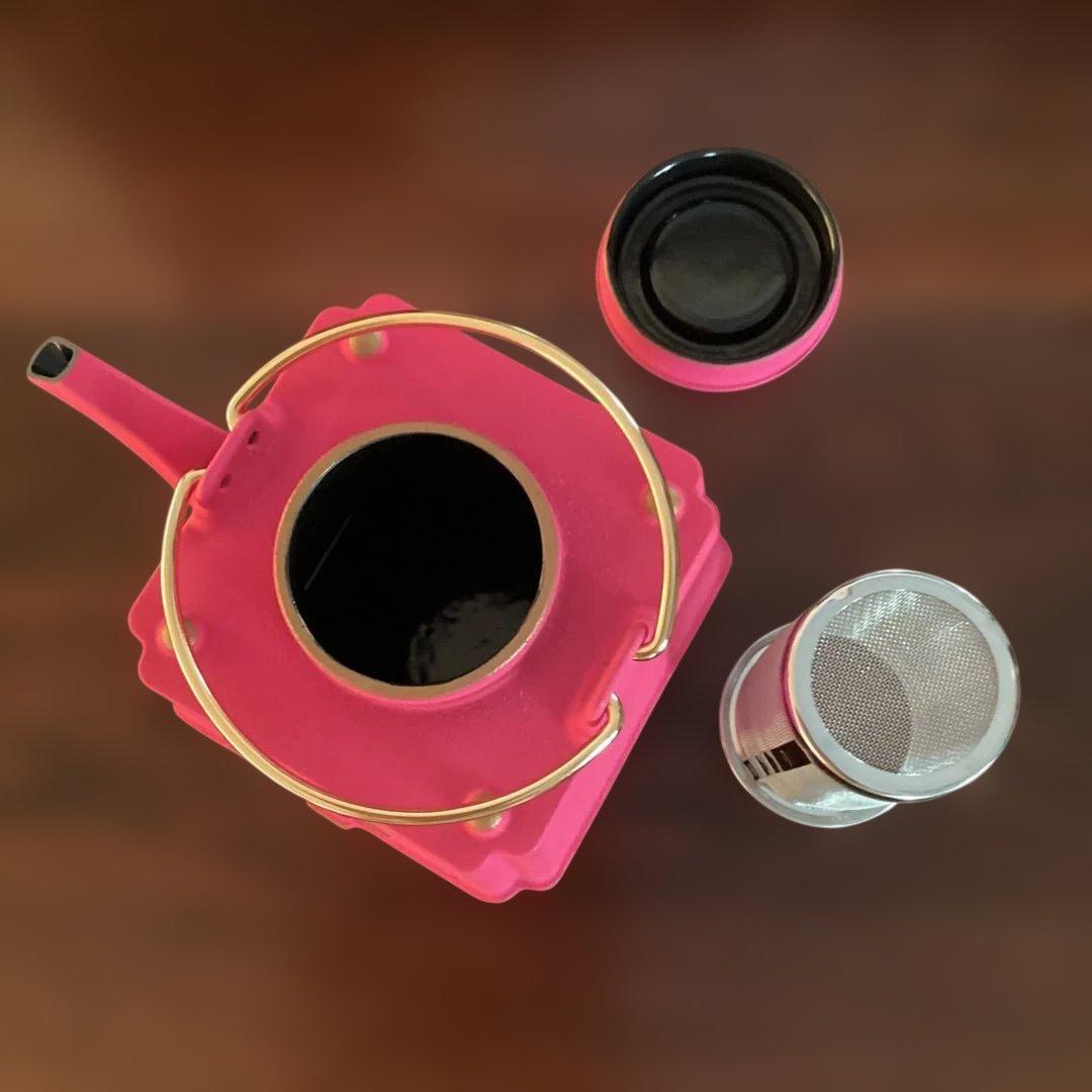 《MARIAGE FRERES 》鋳鉄製ティーポット/フィスドフランス　ローズ