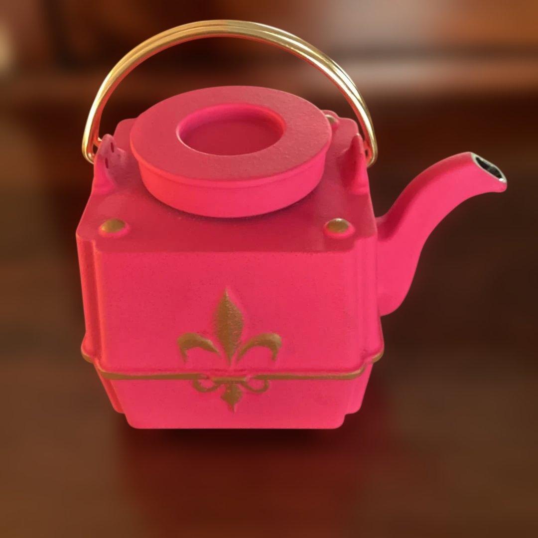 《MARIAGE FRERES 》鋳鉄製ティーポット/フィスドフランス　ローズ