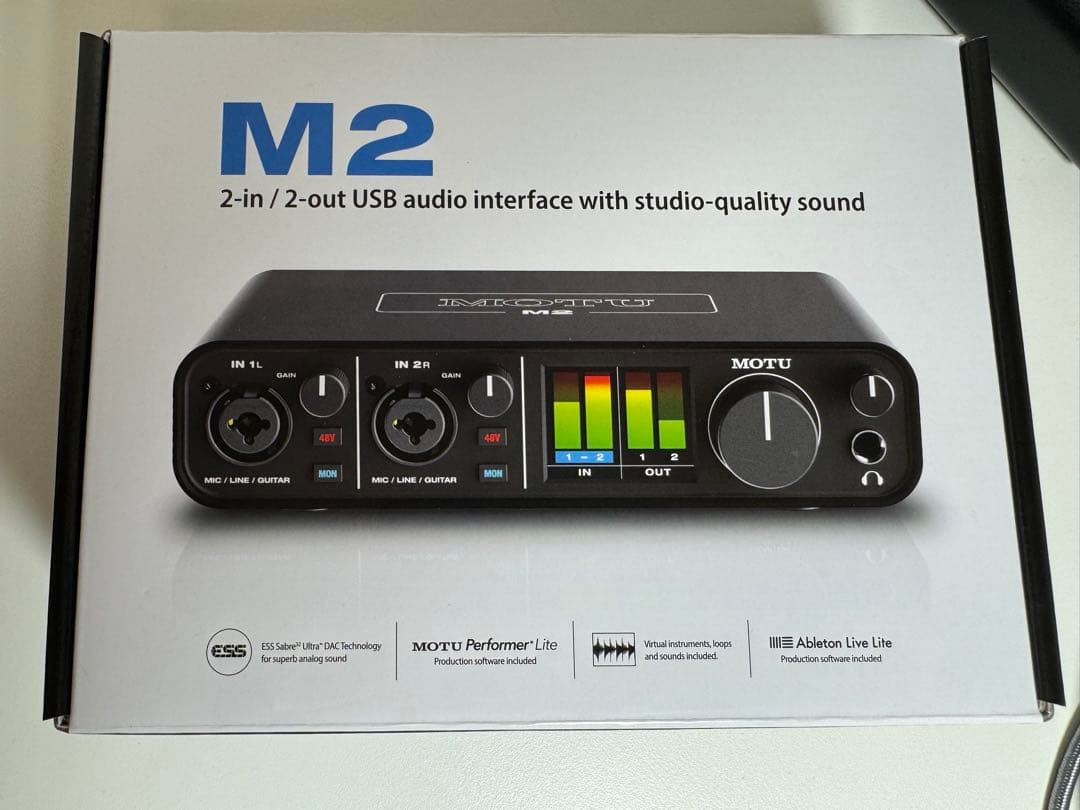 MOTU M2 オーディオインターフェース モツM2