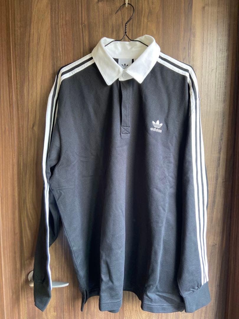 adidas RUGBY POLO LS ブラック 3XL IZ4806