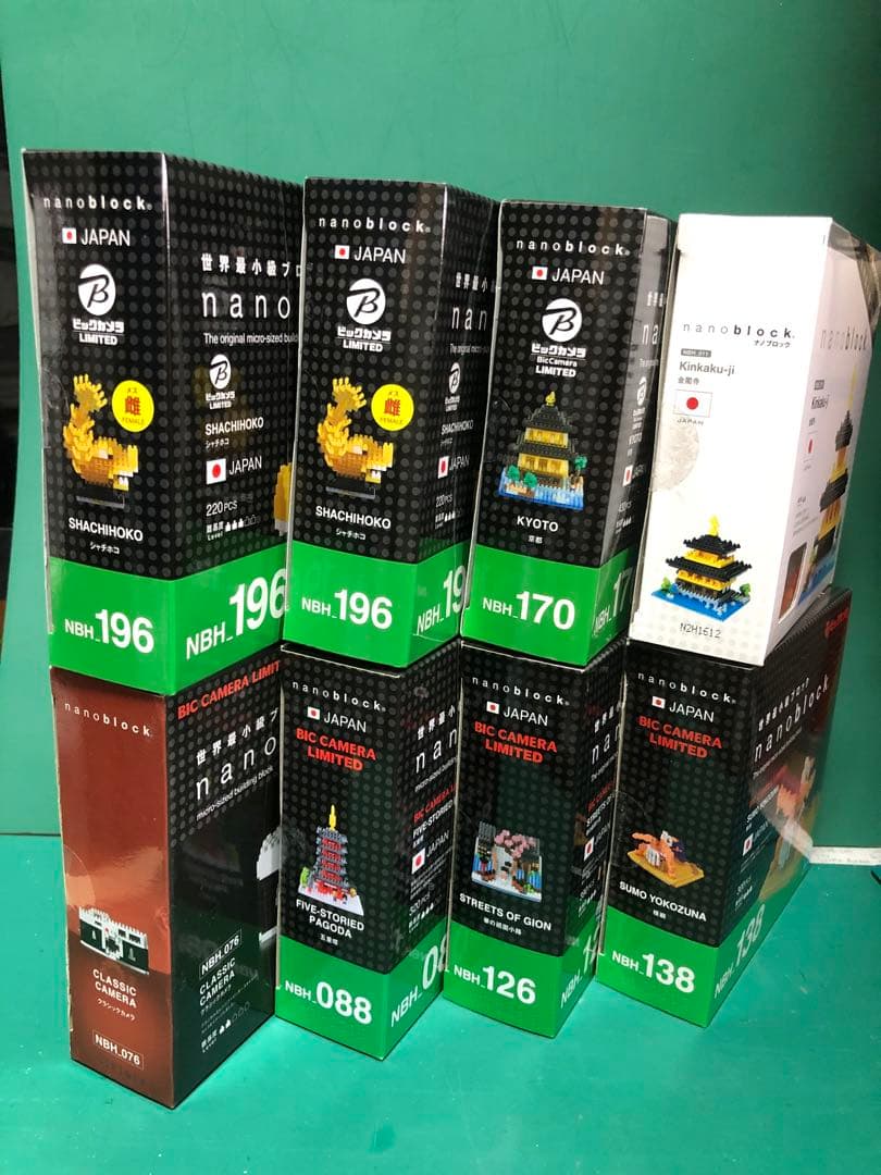 ナノブロック希少激レア16点ビックカメラ限定4年がかりのコンプリートです。