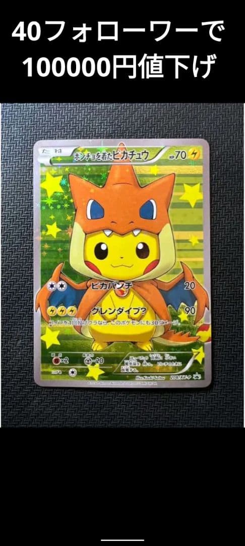 ポンチョを着たピカチュウリザードン