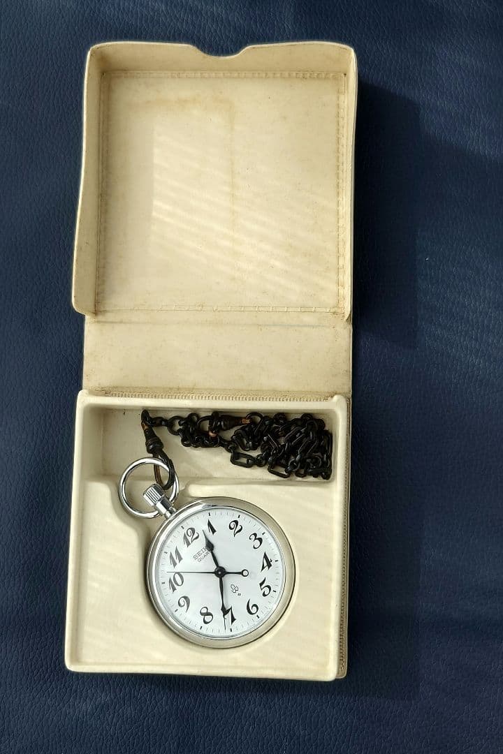 山陽新幹線 博多開業10周年記念 刻印あり SEIKO セイコー 鉄道懐中時計