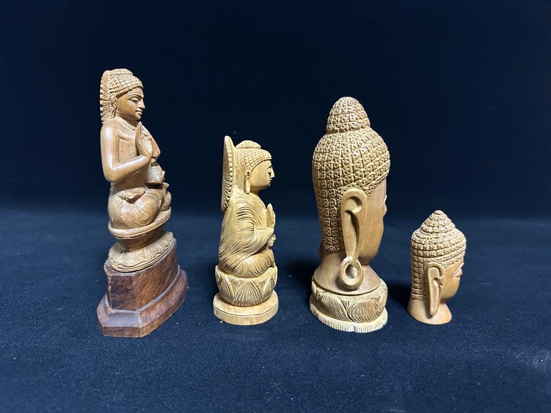 白檀　仏教美術　仏像 骨董 木像　木製　仏教　密教　置物　骨董　アンティーク