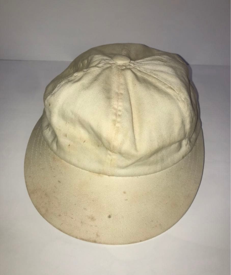 野球練習帽子白‼️  超美品‼️超レア‼️   伝説のハンチング帽‼️