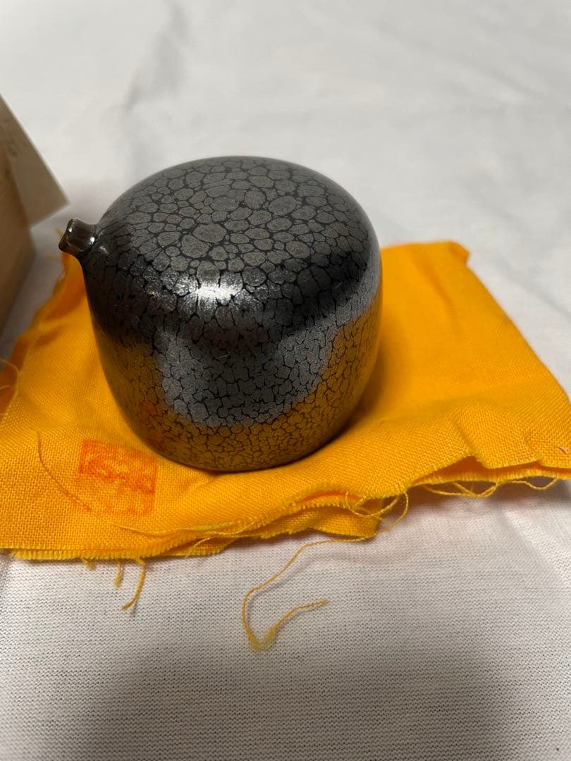 MT07 灰釉　水滴　加藤幸次　書道具　共箱