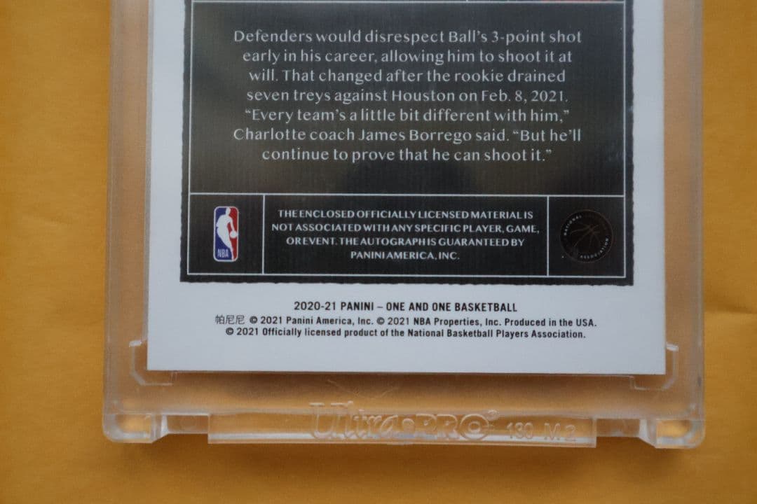 ラメロ·ボール　サインカード　2020-21 NBA ONE AND ONE