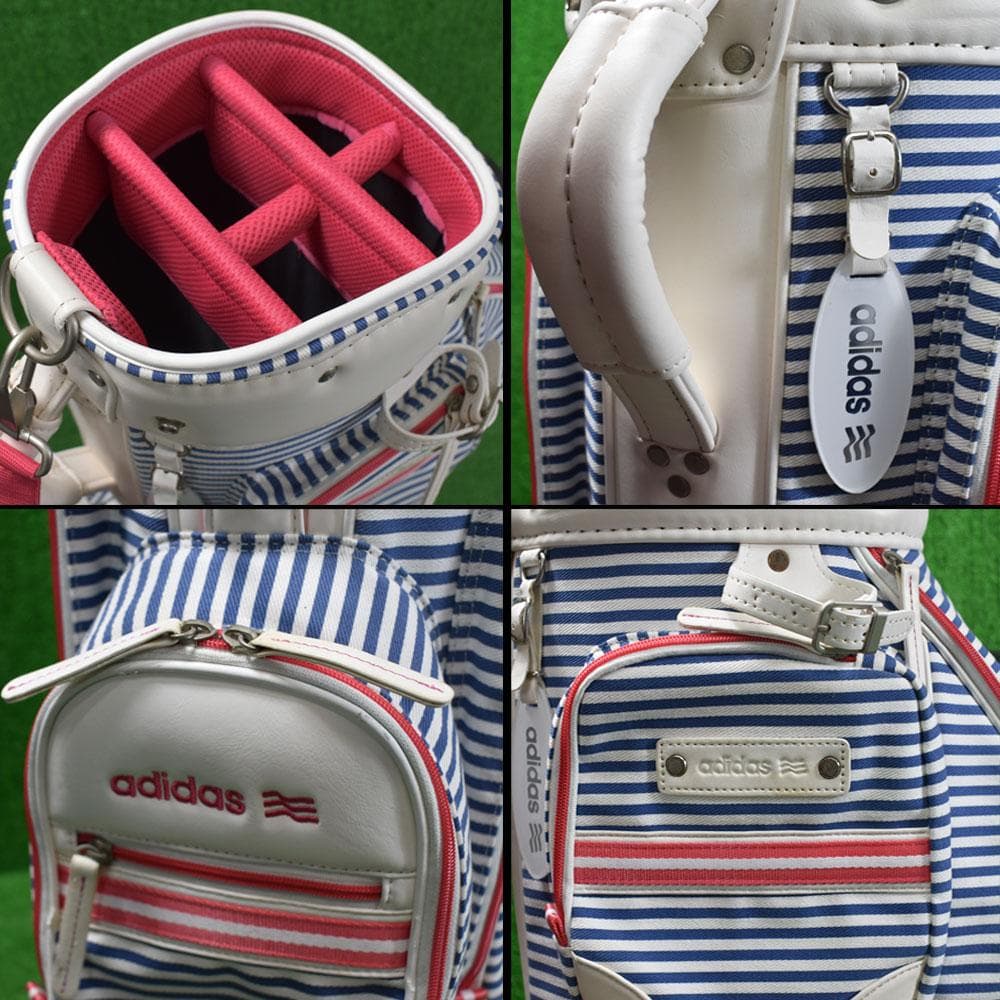adidas/アディダス ゴルフ レディース キャデバッグ【ボーダー】美品！