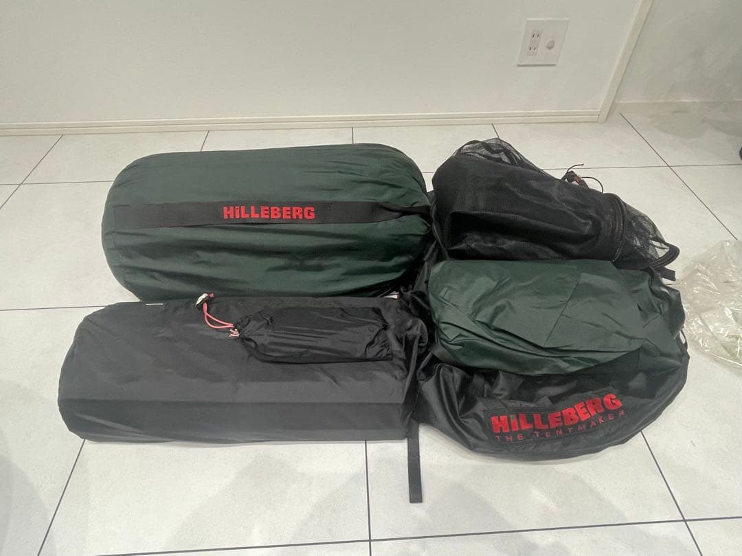 HILLEBERG Atlas グリーン　コネクター&メッシュ窓付き