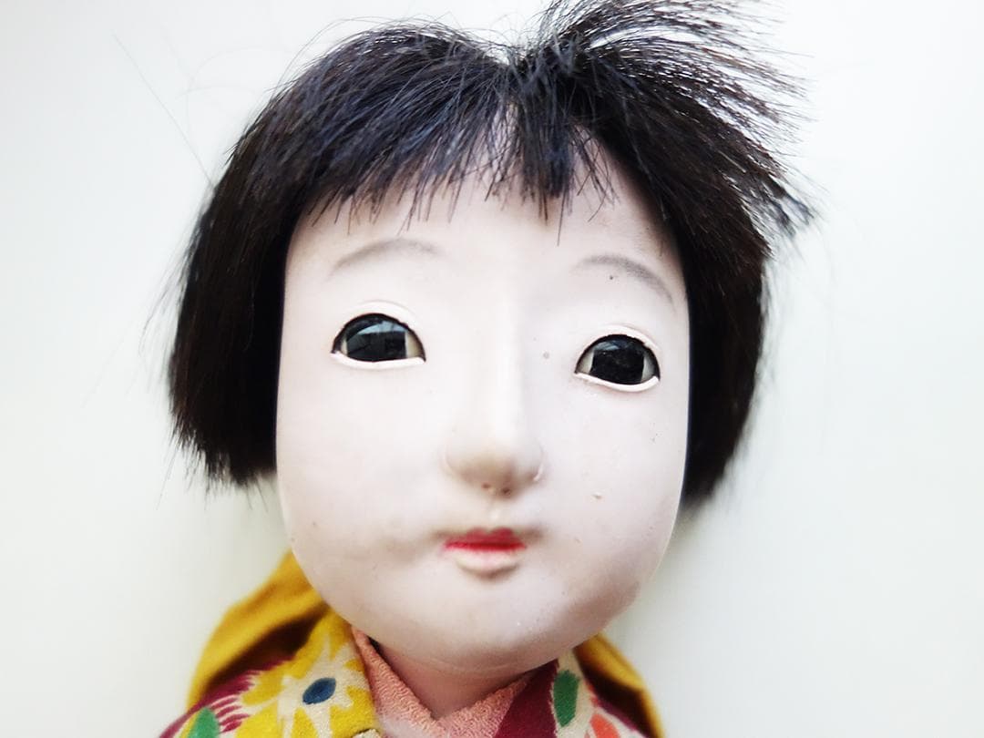 市松人形 カラフルな着物　Z93