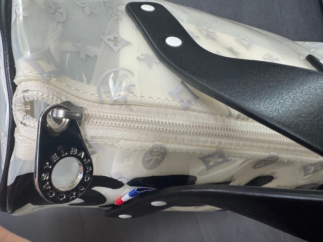 カステルバジャック　ボストンバック　クリアホワイト