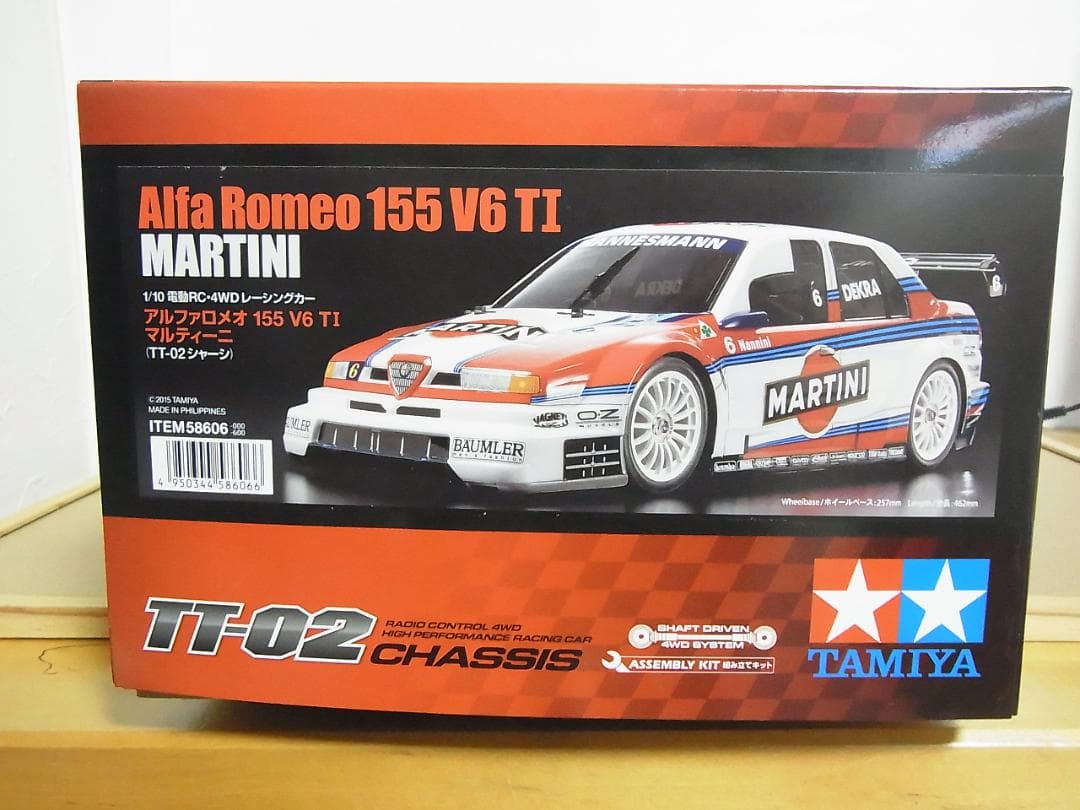 タミヤ　RC　ラジコン　TT-02　アルファロメオ　155　V6　TI