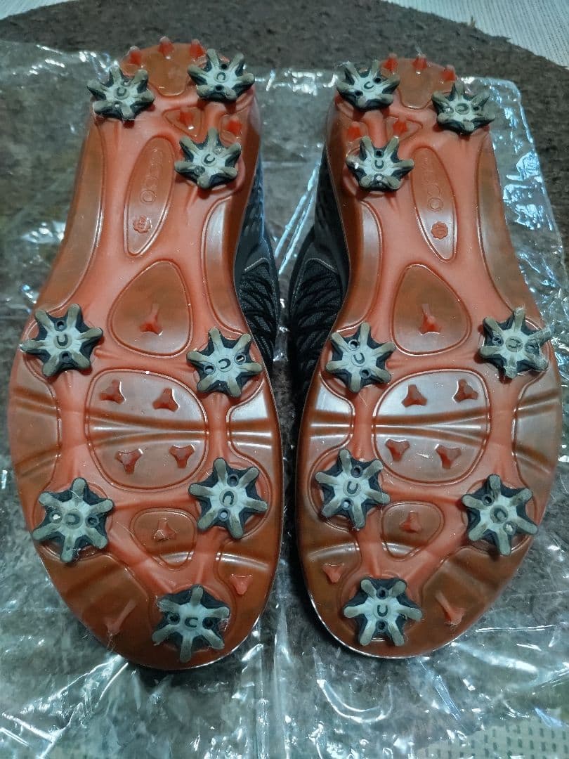 【美品】Ecco ゴルフシューズ BOAシステム ブラック