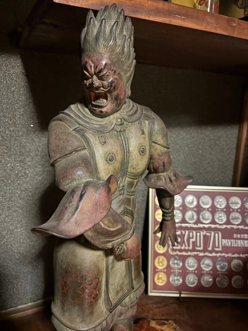 伐折羅像 銅像 薬師寺 骨董品