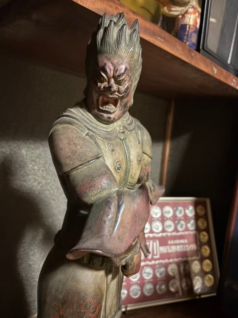 伐折羅像 銅像 薬師寺 骨董品