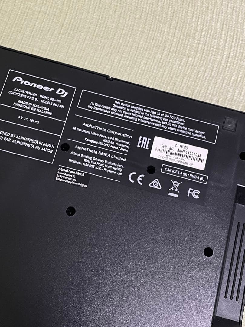 【動作確認済み】Pioneer DJ DDJ-400 DJコントローラーコード付