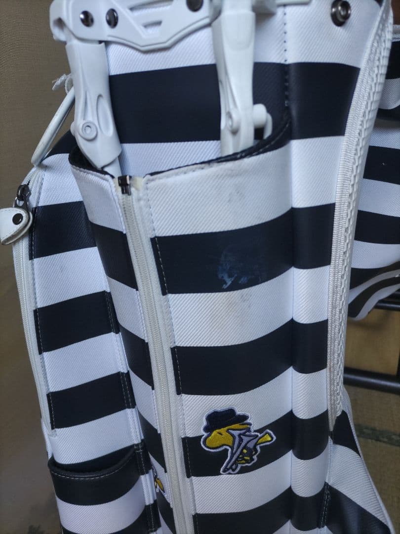 PEARLY GATES ストライプキャディバッグ