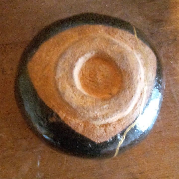 上口愚朗作黒楽茶碗