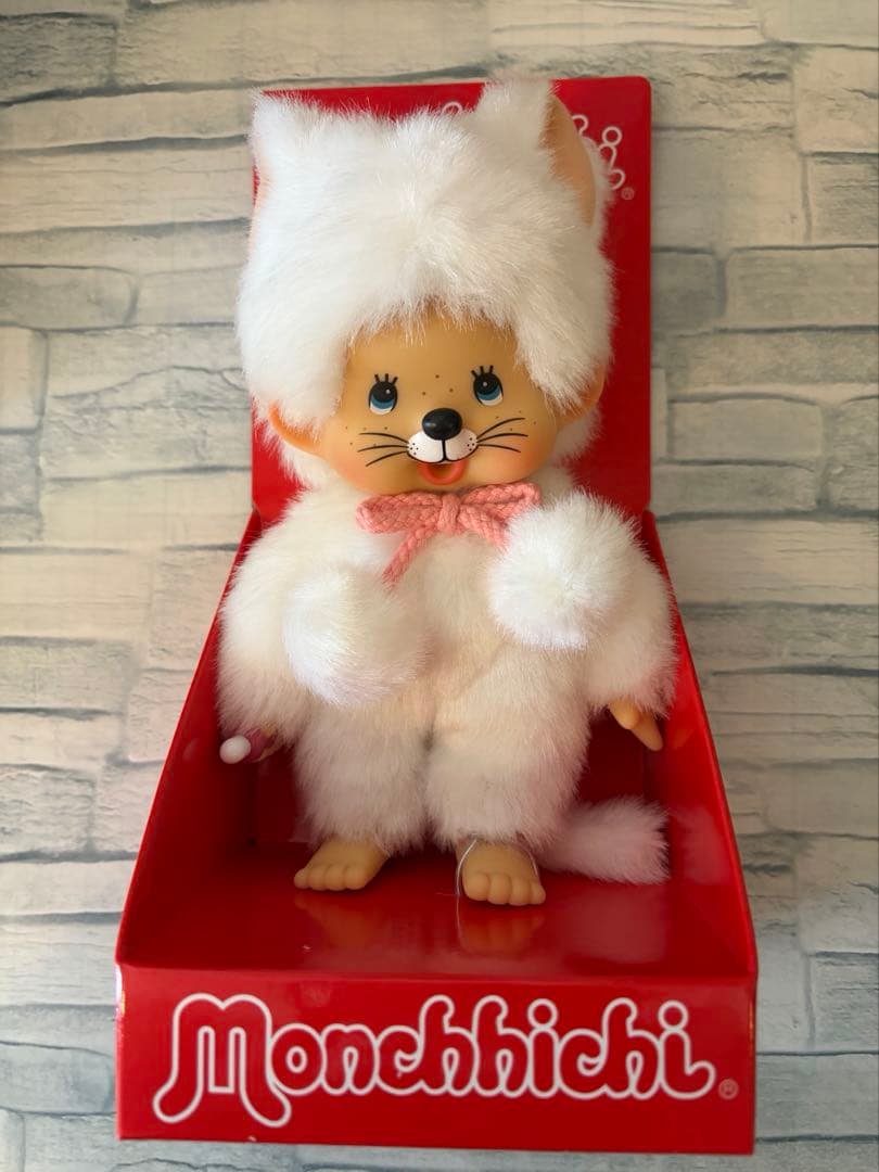 【海外限定】モンチッチ　レオパード　ネコ　セット