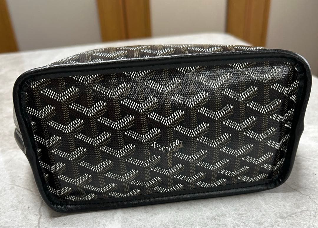 ゴヤール　ブラック トートバッグ サンルイ　ノベルティ　リバーシブル