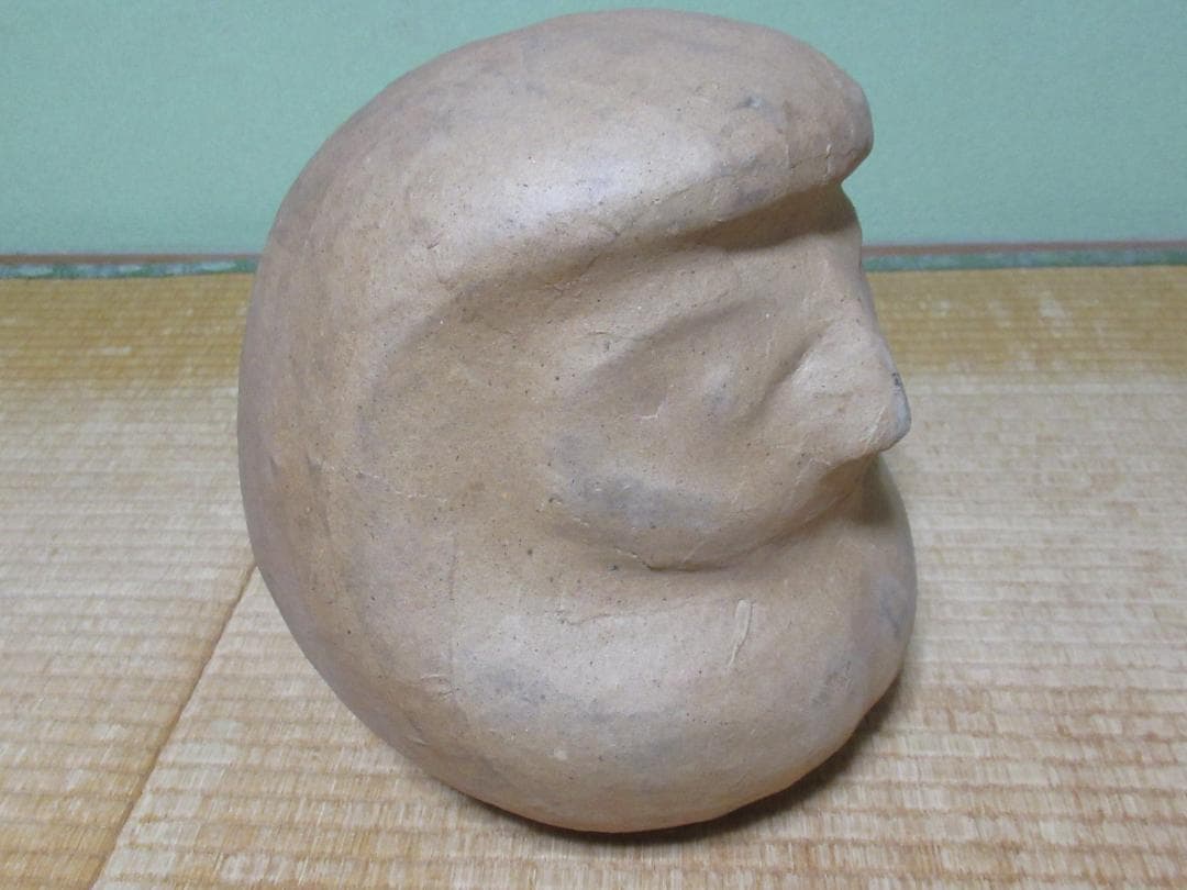 大正時代◆相州だるま/達磨 大だるま 張り子された状態 木製木型 高さ約28cm