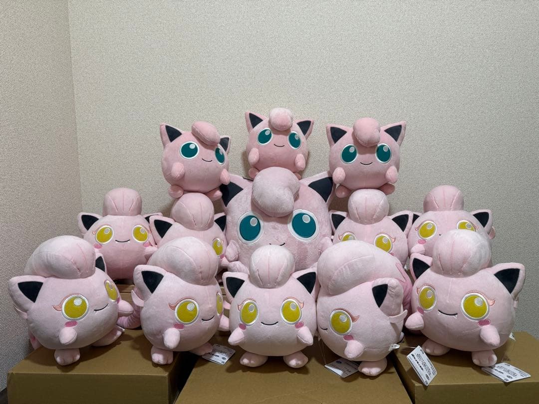 ポケモンぬいぐるみ　プリン（大）　プリン（中）サケブシッポ　合計13体