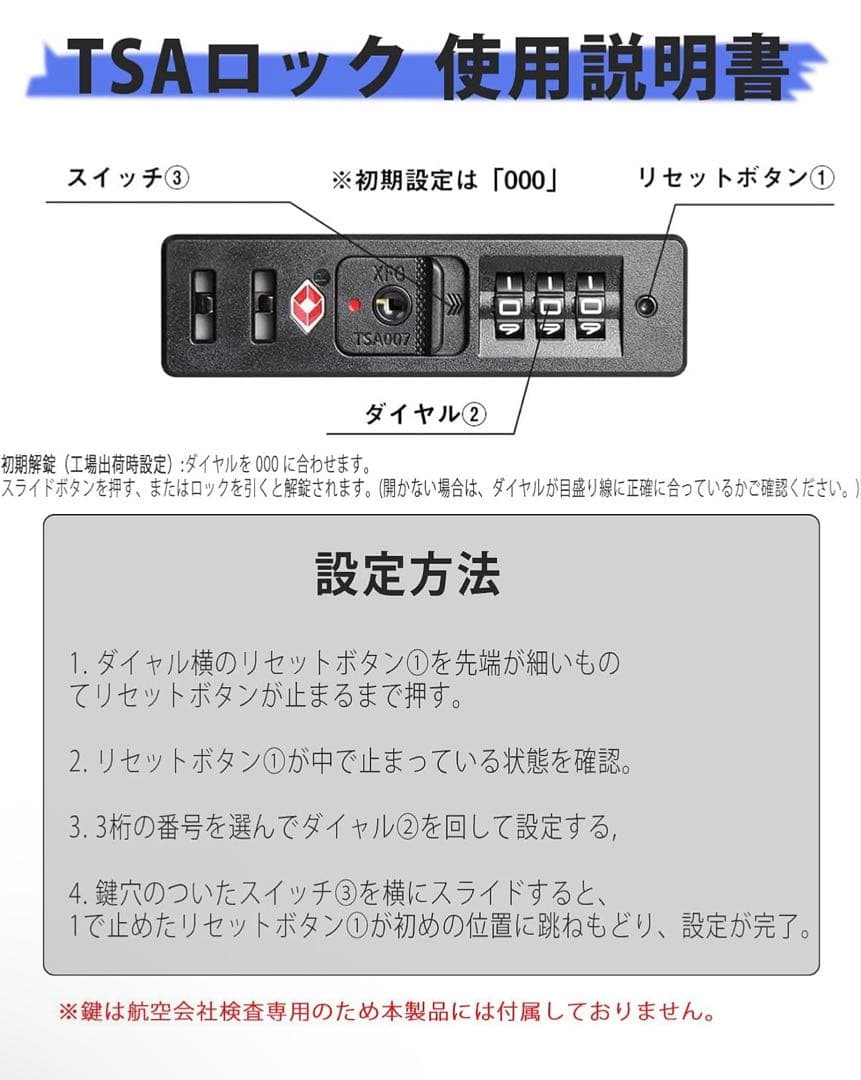 キャリーケース ブラック , Mサイズ (4～7泊)