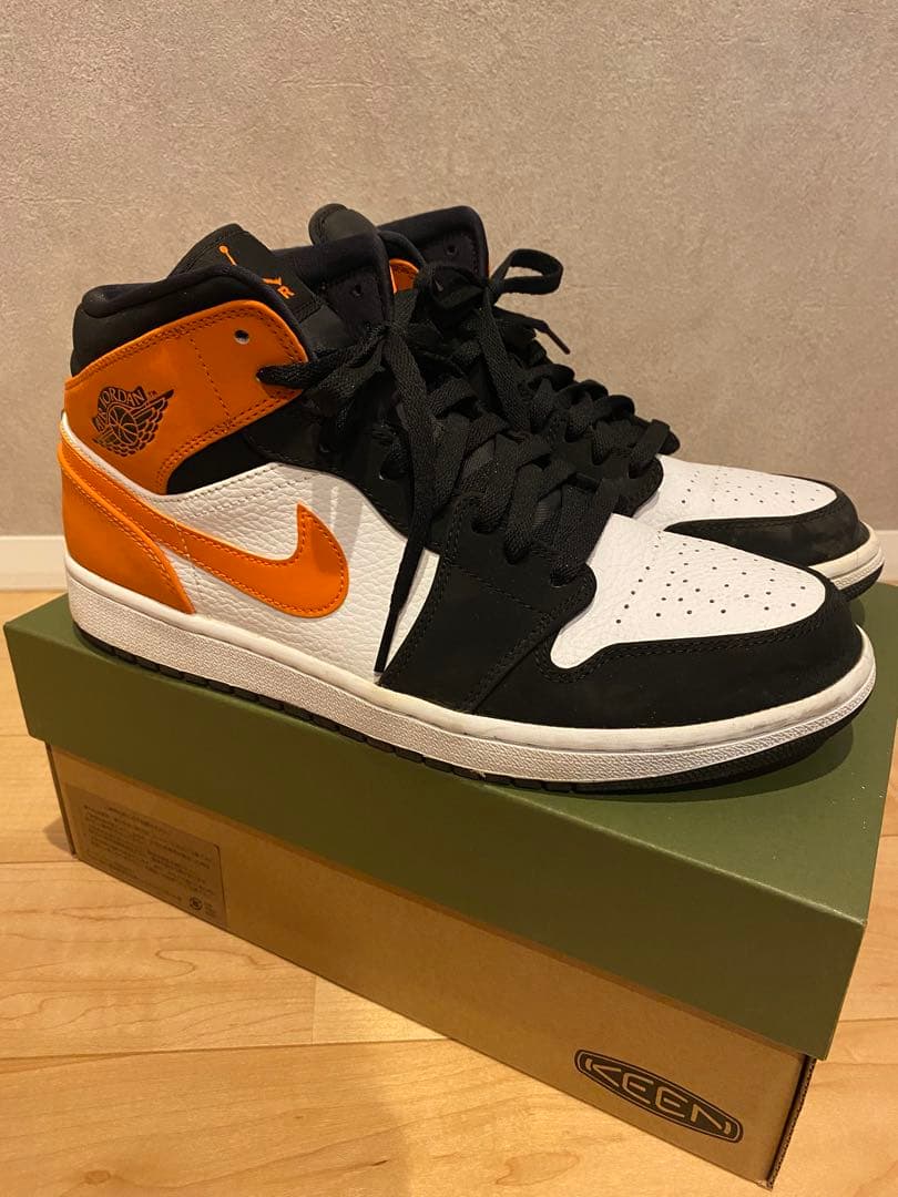 エア ジョーダン 1 ハイブリッド ホワイト/ブラック/オレンジ