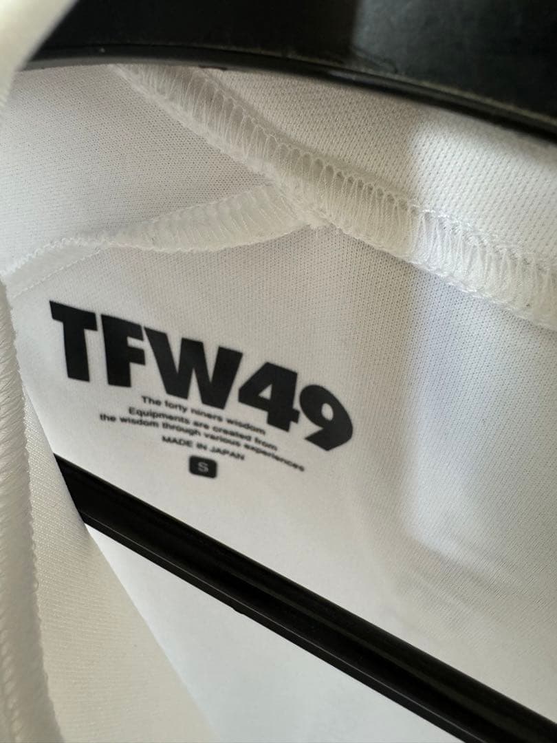 tfw49 長袖　モックネック　s ホワイト