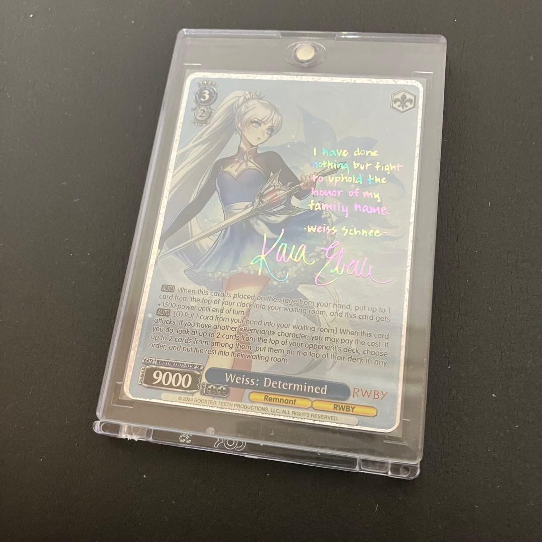 RWBY 海外 ヴァイス プレミアムブースター サイン SP ワイス